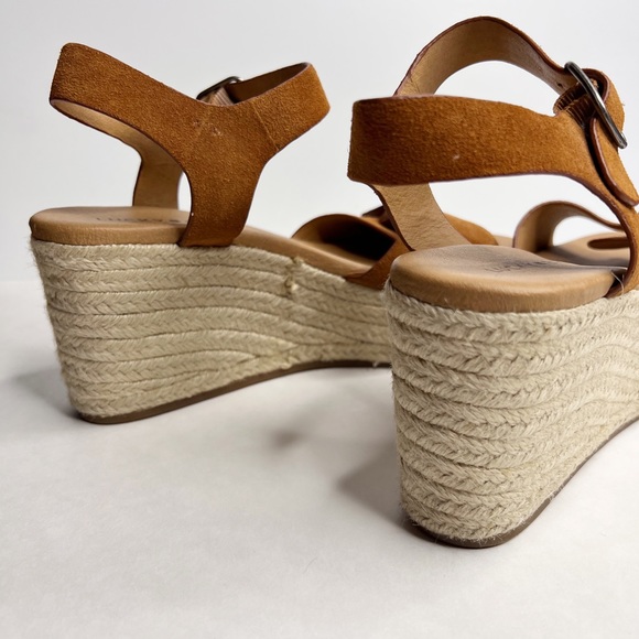 LUCKY BRAND Espadrille Naveah Wedge Sandal Size 7.5 Ankle Strap Buckle Casual - Picture 11 of 11